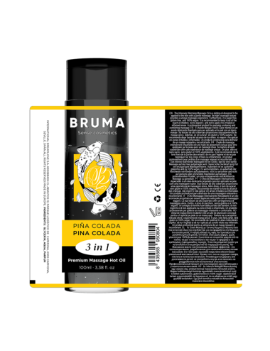 BRUMA - PREMIUM MASSAGE HOT OIL PINA COLADA 3 IN 1 - 100 ML
