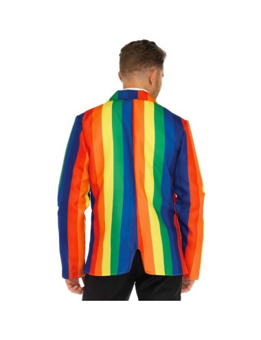 LEG AVENUE - BLAZER + TIE RAINBOW M