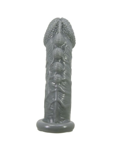 PRETTY LOVE - REALISTIC PENIS ENLARGER AND DELAY SLEEVE GREY