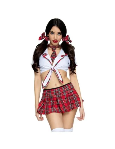 LEG AVENUE - CLASSIC MISS COLLEGIATE COSTUME RED/WHITE S/M