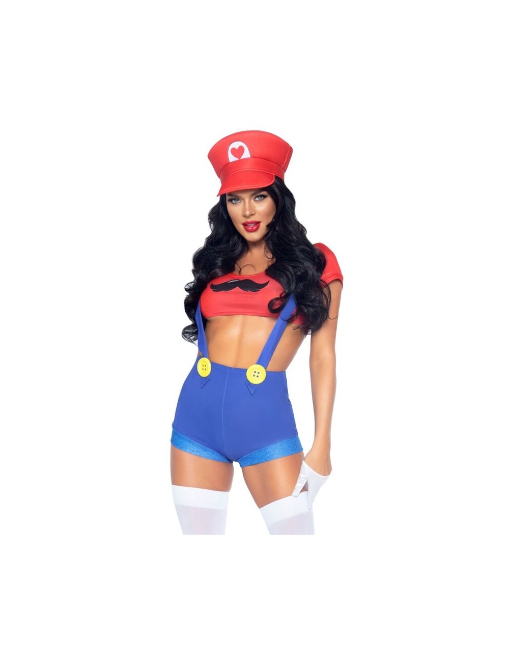 LEG AVENUE - SEXY COSTUME MARIO BROS RED/BLUE S