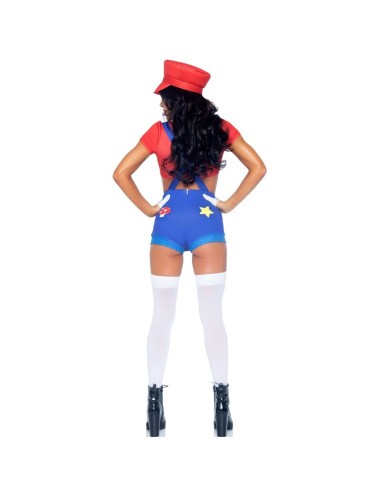 LEG AVENUE - SEXY COSTUME MARIO BROS RED/BLUE S