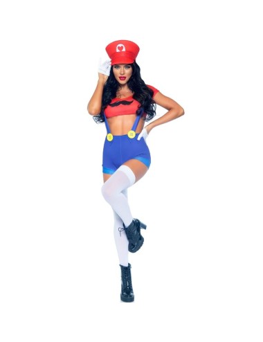 LEG AVENUE - SEXY COSTUME MARIO BROS RED/BLUE M