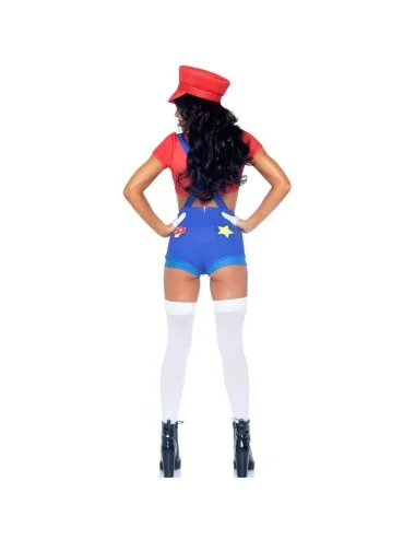 LEG AVENUE - SEXY COSTUME MARIO BROS RED/BLUE M