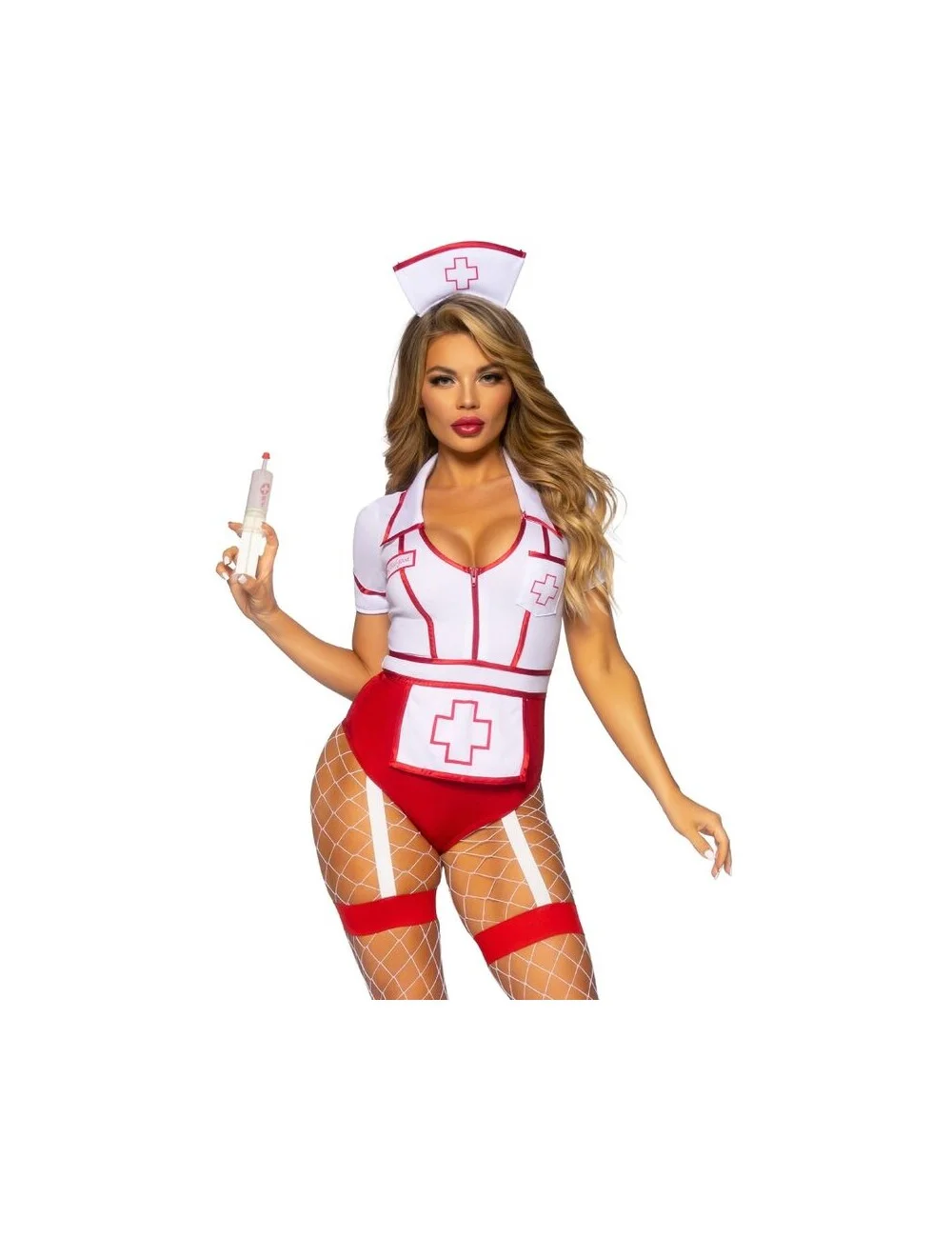 LEG AVENUE - SEXY NURSE COSTUME RED/WHITE S LEG AVENUE - SEXY NURSE COSTUME RED/WHITE S