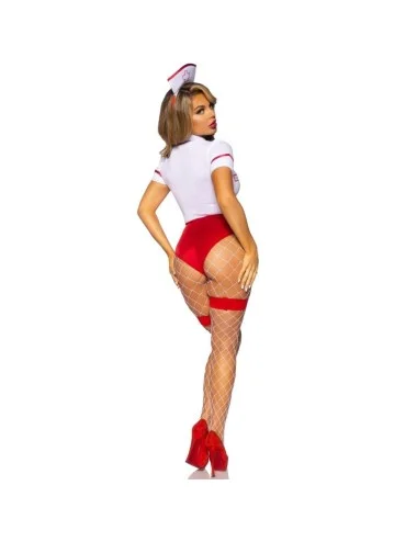 LEG AVENUE - SEXY NURSE COSTUME RED/WHITE S