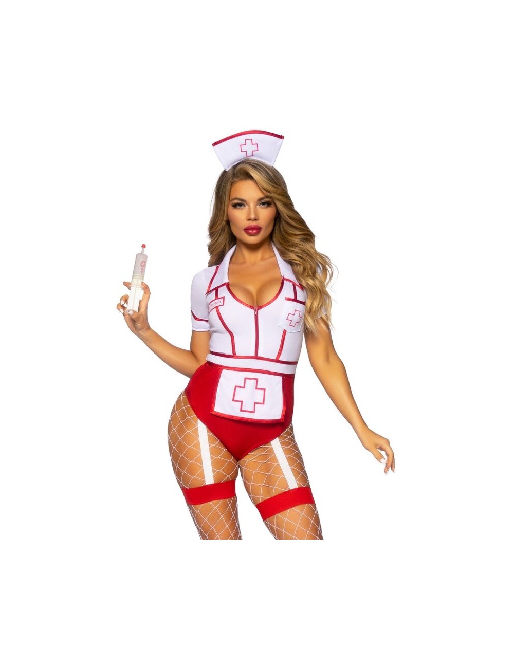 LEG AVENUE - SEXY NURSE COSTUME RED/WHITE M LEG AVENUE - SEXY NURSE COSTUME RED/WHITE M