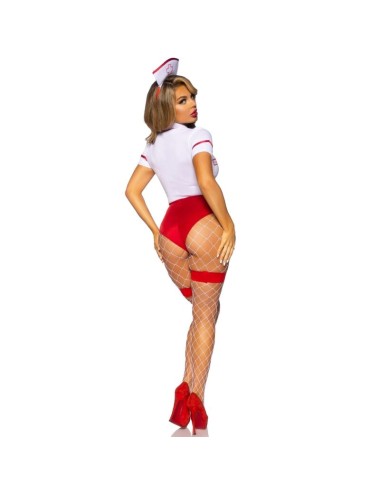 LEG AVENUE - SEXY NURSE COSTUME RED/WHITE M