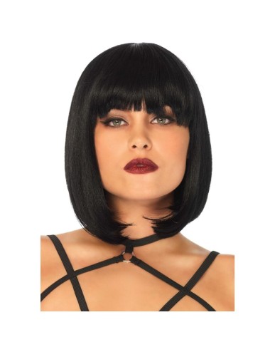 LEG AVENUE - SHORT NATURAL BOB WIG BLACK
