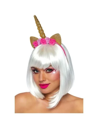 LEG AVENUE - UNICORN FLOWER HEADBAND GOLD