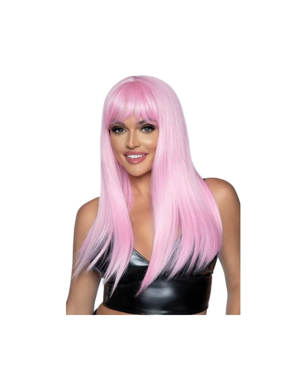 LEG AVENUE - LONG STRAIGHT BANG WIG PINK LEG AVENUE - LONG STRAIGHT BANG WIG PINK