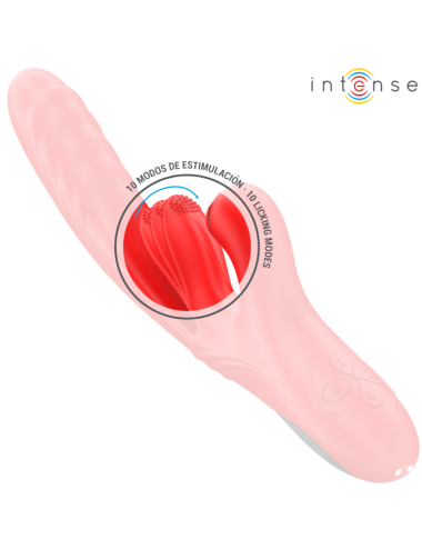INTENSE - KAROL MULTIFUNCTION VIBRATOR THRUST & STIMULATION & SUCTION RED