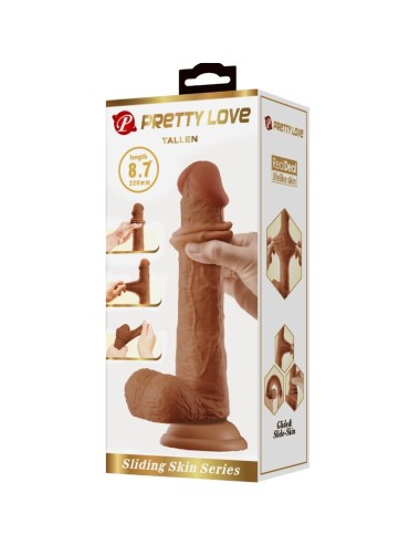 PRETTY LOVE - TALLEN REALISTIC DILDO 22 CM BROWN