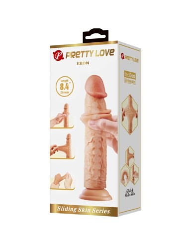 PRETTY LOVE - KEON REALISTIC DILDO 21 CM FLESH