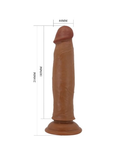 PRETTY LOVE - KEON REALISTIC DILDO 21 CM BROWN