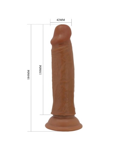 PRETTY LOVE - QUENTIN REALISTIC DILDO 18 CM BROWN