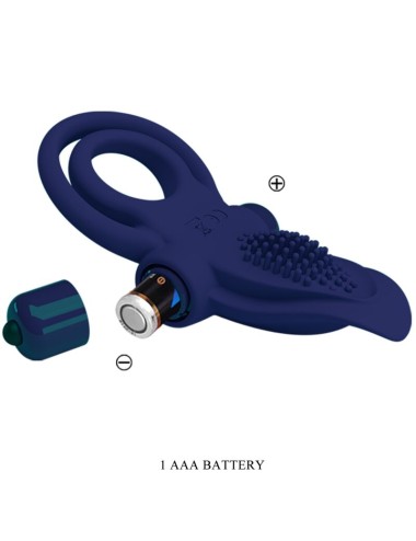 PRETTY LOVE - BRONSON DOUBLE RING WITH VIBRATION BLUE