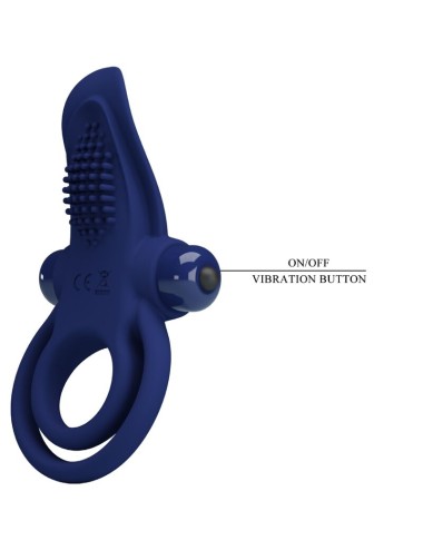 PRETTY LOVE - BRONSON DOUBLE RING WITH VIBRATION BLUE
