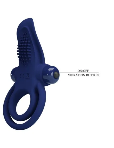 PRETTY LOVE - BRONSON DOUBLE RING WITH VIBRATION BLUE