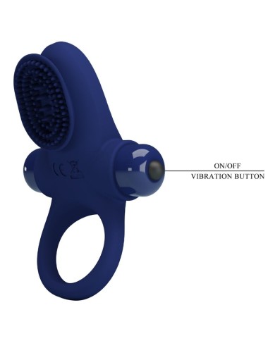 PRETTY LOVE - PALLE RING WITH VIBRATION BLUE