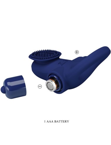 PRETTY LOVE - PALLE RING WITH VIBRATION BLUE