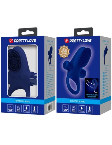 PRETTY LOVE - PALLE RING WITH VIBRATION BLUE