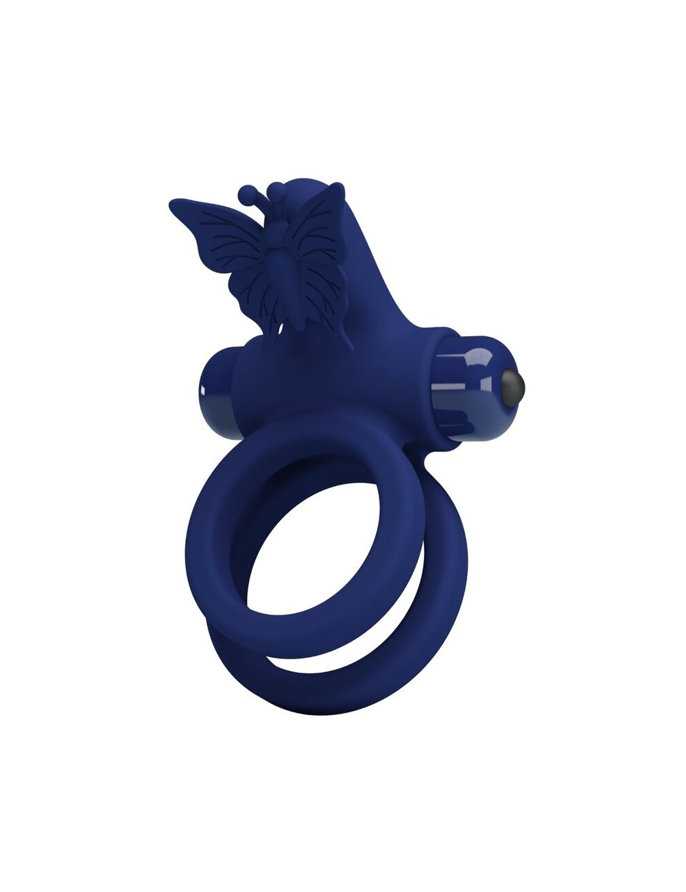 PRETTY LOVE - JAMELE DOUBLE RING WITH VIBRATION & BUTTERFLY STIMULATOR BLUE PRETTY LOVE - JAMELE DOUBLE RING WITH VIBRATION & BUTTERFLY STIMULATOR BLUE