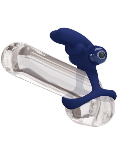 PRETTY LOVE - FRANCISCO DOUBLE VIBRATING RING RABBIT BLUE