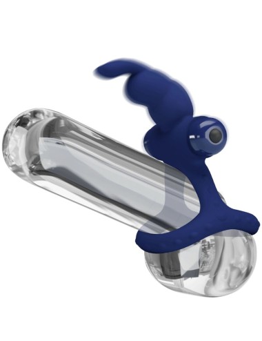 PRETTY LOVE - LUCHITO DOUBLE VIBRATING RING RABBIT BLUE