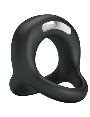 PRETTY LOVE - ELLIOTT  BLACK VIBRATOR RING