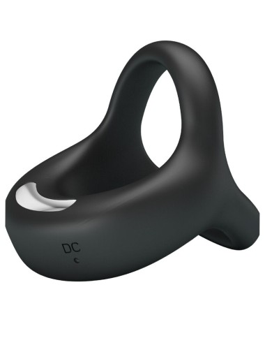 PRETTY LOVE - ELLIOTT  BLACK VIBRATOR RING
