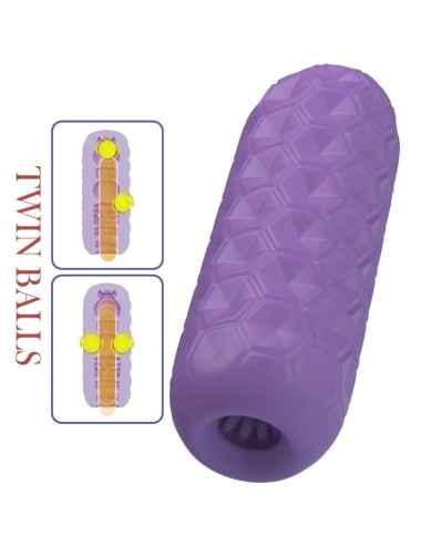 PRETTY LOVE - TWIN BALLS MALE MASTURBATOR PURPLE