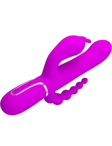 PRETTY LOVE - CAMMY TRIPLE VIBRATOR MULTIFUNCTION 4 IN 1 PINK