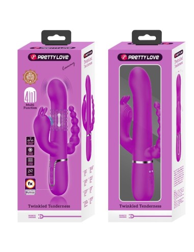 PRETTY LOVE - CAMMY TRIPLE VIBRATOR MULTIFUNCTION 4 IN 1 PINK