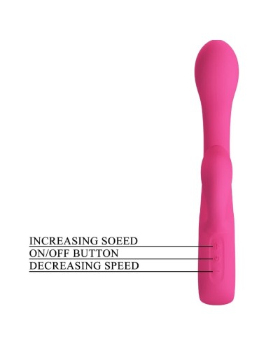 PRETTY LOVE - FRITZ RABBIT VIBRATOR 12 VIBRATIONS PINK