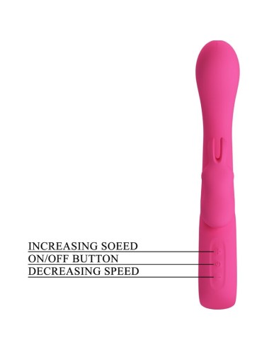 PRETTY LOVE - NOVAK RABBIT VIBRATOR 12 VIBRATIONS PINK