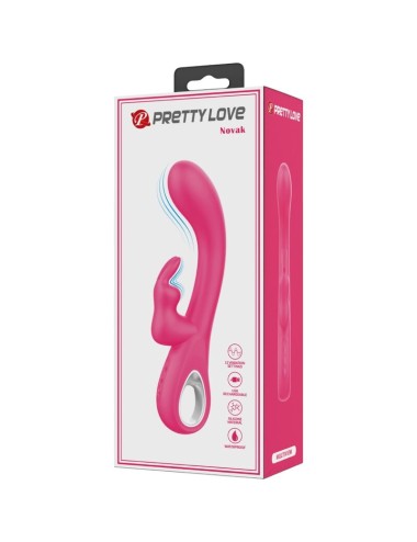 PRETTY LOVE - NOVAK RABBIT VIBRATOR 12 VIBRATIONS PINK