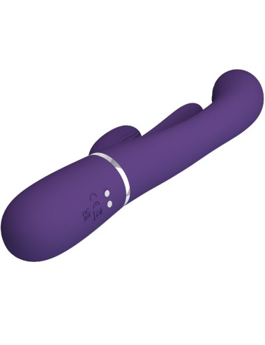 PRETTY LOVE - SHANIA TRIPLE RABBIT VIBRATOR MULTIFUNCTION PURPLE