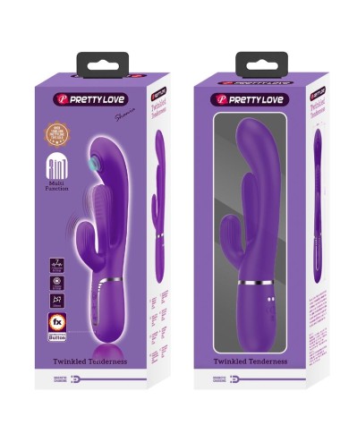 PRETTY LOVE - SHANIA TRIPLE RABBIT VIBRATOR MULTIFUNCTION PURPLE