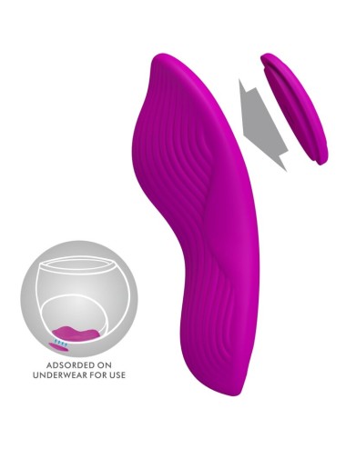 PRETTY LOVE - ROMARIO LAY-ON CLITORIS STIMULATOR REMOTE CONTROL PINK