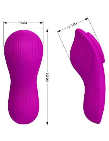 PRETTY LOVE - ROMARIO LAY-ON CLITORIS STIMULATOR REMOTE CONTROL PINK