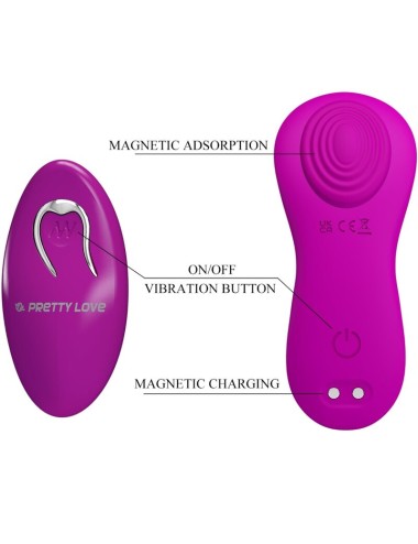 PRETTY LOVE - ROMARIO LAY-ON CLITORIS STIMULATOR REMOTE CONTROL PINK
