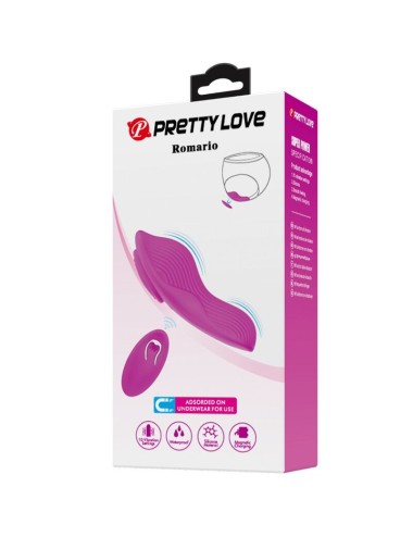 PRETTY LOVE - ROMARIO LAY-ON CLITORIS STIMULATOR REMOTE CONTROL PINK