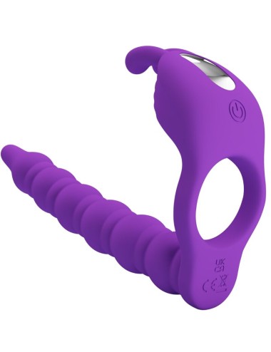 PRETTY LOVE - BLACKNEY PENIS RING WITH LILA VIBRATOR PLUG