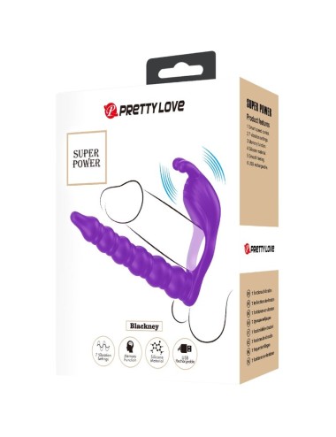 PRETTY LOVE - BLACKNEY PENIS RING WITH LILA VIBRATOR PLUG