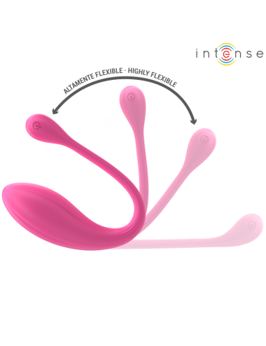 INTENSE - JANICE U VIBRATOR DOUBLE STIMULATION 10 VIBRATIONS PINK REMOTE CONTROL