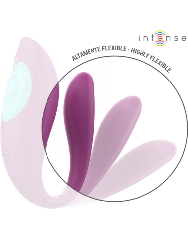 INTENSE - ANNIE U-SHAPED VIBRATOR AND STIMULATOR PURPLE REMOTE CONTROL