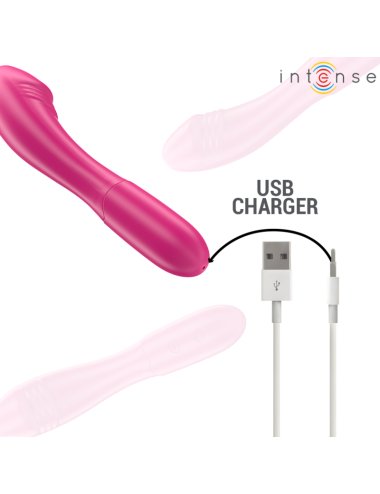 INTENSE - BELINDA VIBRATOR 19 CM FLEXIBLE 10 VIBRATIONS PINK