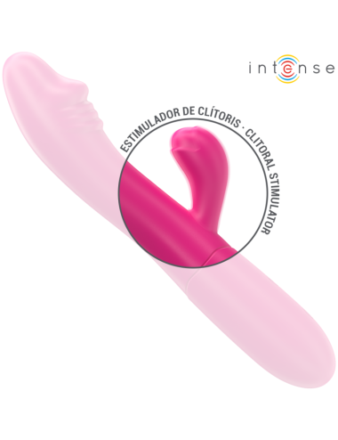 INTENSE - IVY FLEXIBLE VIBRATOR 10 VIBRATIONS WITH STIMULATING TONGUE PINK