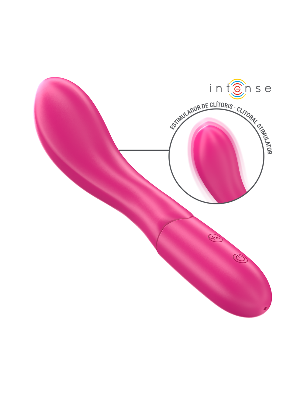 INTENSE - LISETTE VIBRATOR 19 CM FLEXIBLE 10 VIBRATIONS PINK